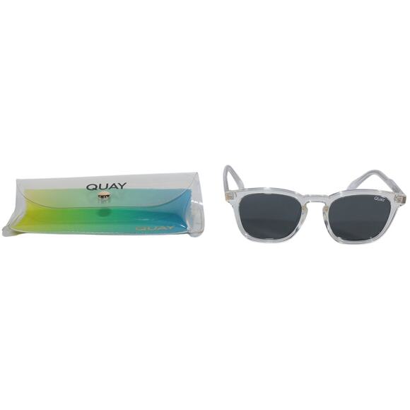 Quay Australia JACKPOT Round Sunglasses - Clear / Smoke - NWT - Picture 10 of 10